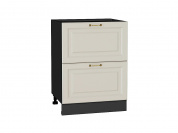 Шкаф нижний с 2-мя ящиками Ницца 816*600*478 Агат / Graphite