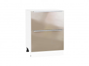 Шкаф нижний с 2-мя ящиками Фьюжн 816*600*480 Gallant / Белый