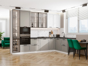 Нео-04 2340*3200/1800*600 White Silk/Clay Silk