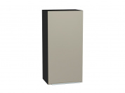 Шкаф верхний с 1-ой дверцей Фьюжн 920*450*320 Silky Grey / Graphite