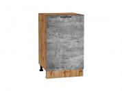 Шкаф нижний с 1-ой дверцей Флэт 816*500*478 Temple Stone 2S / Дуб Вотан
