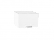 Шкаф верхний горизонтальный глубокий Квадро 358*500*577 Белый / Белый