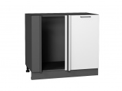 Шкаф нижний угловой Флэт 816*890*478 White In 2S / Graphite