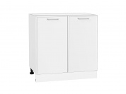 Шкаф нижний с 2-мя дверцами Квадро 816*800*481 Белый / Белый
