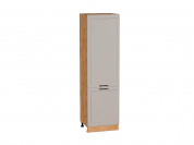 Шкаф пенал с 2-мя дверцами Нео 2132*600*576 Clay Silk / Дуб Вотан