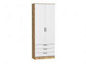 Шкаф двухстворчатый Стиль ШК-803 с ящиками 2110*800*376 White In 2S