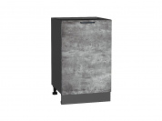Шкаф нижний с 1-ой дверцей Флэт 816*500*478 Temple Stone 2S / Graphite