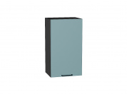Шкаф верхний с 1-ой дверцей Флэт 716*400*318 Grey-green In 2S / Graphite