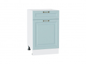 Шкаф нижний с 1-ой дверцей и ящиком Ницца 816*500*478 Голубой / Белый
