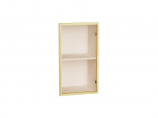 Фасад со стеклом Ф-20 AL в алюминиевой рамке 712*396*20 Золотой