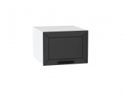 Шкаф верхний горизонтальный глубокий Глетчер 358*500*574 Маренго Силк / Белый