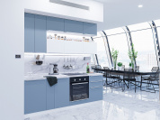 Фьюжн-01 2340*2300*600 Silky Blue/Silky White