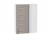 Шкаф верхний прямой угловой Лофт 920*700*345 Cappuccino Veralinga / Белый