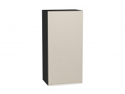 Шкаф верхний с 1-ой дверцей Фьюжн 920*450*320 Cream Silk / Graphite