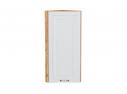Шкаф верхний торцевой Ницца 920*300*304 Белый / Дуб Вотан