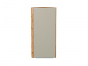 Шкаф верхний торцевой Фьюжн 920*300*306 Silky Grey / Дуб Вотан
