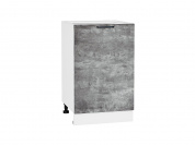 Шкаф нижний с 1-ой дверцей Флэт 816*500*478 Temple Stone 2S / Белый