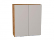 Шкаф верхний с 2-мя дверцами Фьюжн 920*800*320 Clay Silk / Дуб Вотан