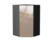 Шкаф верхний угловой Фьюжн 920*600*600 Gallant / Graphite