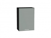 Шкаф верхний с 1-ой дверцей Квадро 716*500*321 Аквамарин / Graphite
