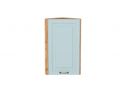 Шкаф верхний торцевой Ницца 716*300*304 Голубой / Дуб Вотан
