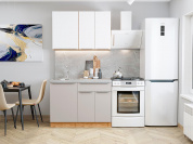 Фьюжн-05 2140*1100*600 Silky White/Clay Silk