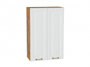 Шкаф верхний с 2-мя дверцами Ницца 920*600*318 Белый / Дуб Вотан