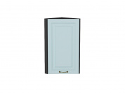 Шкаф верхний торцевой Ницца 716*300*304 Голубой / Graphite