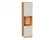 Шкаф пенал с 2-мя дверцами под технику Флэт 2336*600*574 Cashmere In 2S / Дуб Вотан