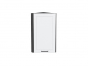 Шкаф верхний торцевой Барселона 716*300*310 Белый / Graphite