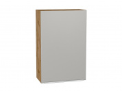 Шкаф верхний с 1-ой дверцей Фьюжн 920*600*320 Silky Light Grey / Дуб Вотан