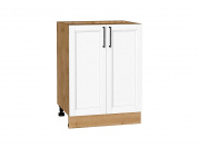 Шкаф нижний с 2-мя дверцами Сканди 816*600*480 White Silkwood / Дуб Вотан