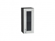 Шкаф верхний с 1-ой остекленной дверцей Лофт 716*300*320 Nordic Oak / Graphite