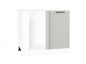 Шкаф нижний угловой Нео 816*890*480 Grey Silk / Белый