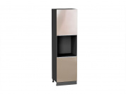 Шкаф пенал с 2-мя дверцами под технику Фьюжн 2132*600*576 Gallant / Graphite