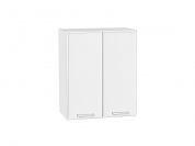 Шкаф верхний с 2-мя дверцами Квадро 716*600*321 Белый / Белый