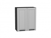 Шкаф верхний с 2-мя дверцами Глетчер 716*600*318 Гейнсборо Силк / Graphite