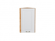 Шкаф верхний торцевой Ницца 716*300*304 Белый / Дуб Вотан