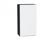 Шкаф верхний с 1-ой дверцей Фьюжн 920*500*320 Silky White / Graphite