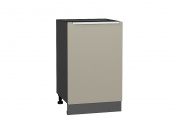 Шкаф нижний с 1-ой дверцей Фьюжн 816*500*480 Silky Grey / Graphite