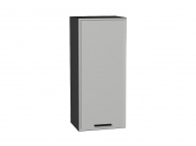 Шкаф верхний с 1-ой дверцей Фрейм 920*400*324 Grey Silk / Graphite