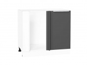 Шкаф нижний угловой Фьюжн 816*890*480 Stormy Silk / Белый