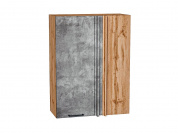 Шкаф верхний прямой угловой Флэт 920*700*345 Temple Stone 2S / Дуб Вотан