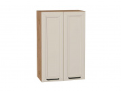 Шкаф верхний с 2-мя дверцами Нео 920*600*320 Cream Silk / Дуб Вотан