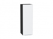 Шкаф верхний с 1-ой дверцей Фьюжн 920*300*320 Silky White / Graphite