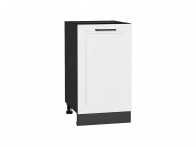 Шкаф нижний с 1-ой дверцей Нео 816*450*480 White Silk / Graphite