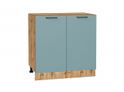 Шкаф нижний с 2-мя дверцами Флэт 816*800*478 Grey-green In 2S / Дуб Вотан