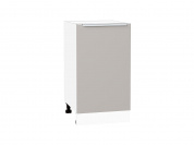Шкаф нижний с 1-ой дверцей Фьюжн 816*450*480 Clay Silk / Белый