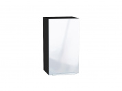 Шкаф верхний с 1-ой дверцей Фьюжн 716*400*320 Angel / Graphite