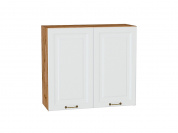 Шкаф верхний с 2-мя дверцами Ницца 716*800*318 Белый / Дуб Вотан